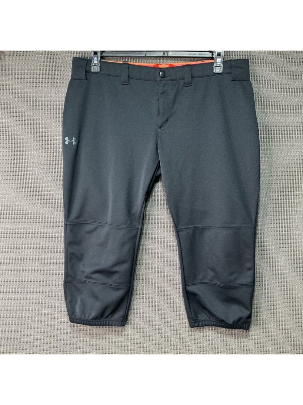 Under Armour Woman's Black XL Heat Gear Pants Fitted Waistband Stretch
